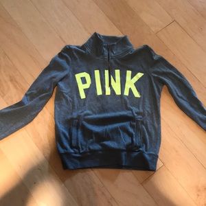 PINK quarter zip sweatshirt